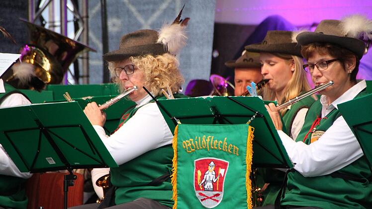 Der Musikzug Wildflecken spielte auf. Foto: Ulrike Müller