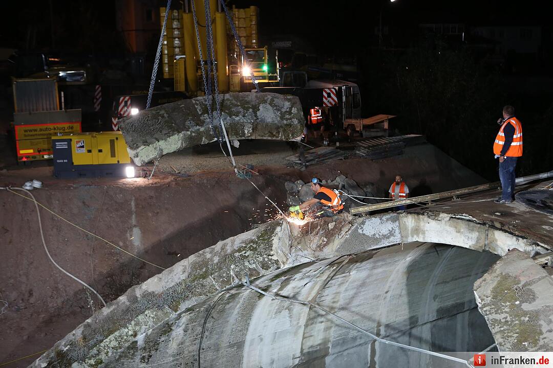 Brückenabriss in Kronach