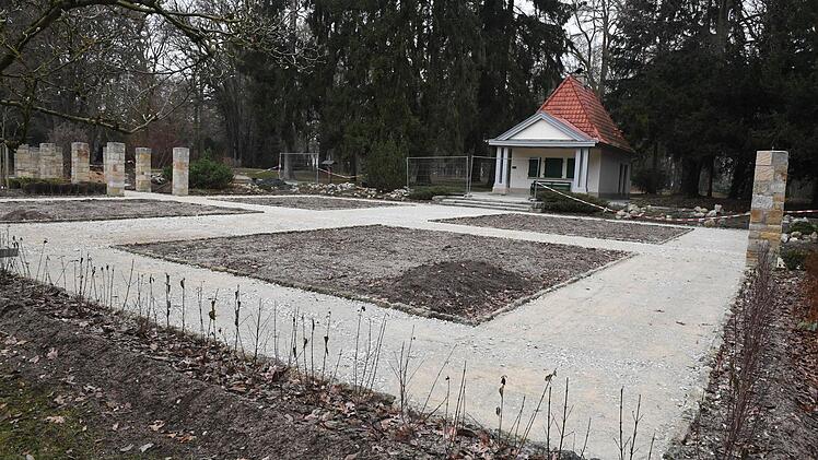 Rund um das "Metznerhäuschen" sind die Wege gesperrt und die Beete leer. Foto: Ronald Rinklef