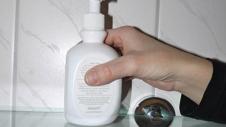 Die Seife kommt im Hotel Luise aus dem Spender und ist nicht in Einwegverpackungen einzeln portioniert.