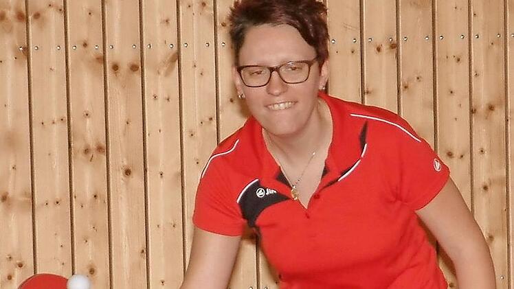 Mehr als nur Ersatzspielerin beim TSV Windheim war Claudia Ruß: Beim 7:7-Unentschieden gegen Kulmbach gewann sie ihre drei Einzel.  Foto: Hans Franz