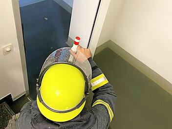 Die Feuerwehr musste einen Wassereinbruch im Erlanger Rathaus bekämpfen. Foto: Feuerwehr