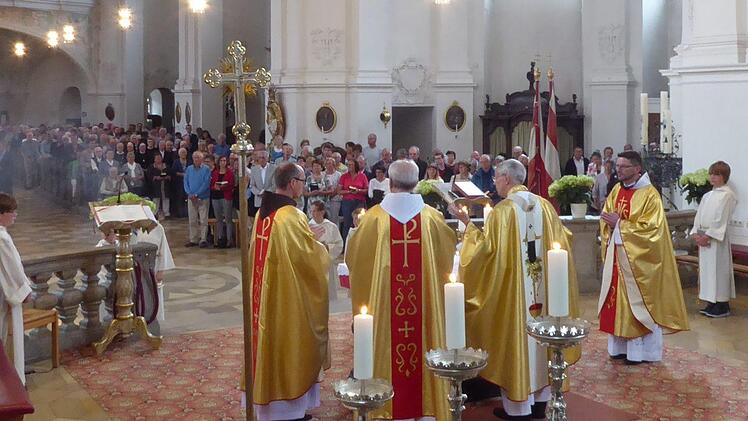 Während der Messe in der Basilika Gößweinstein  Foto: Thomas Weichert