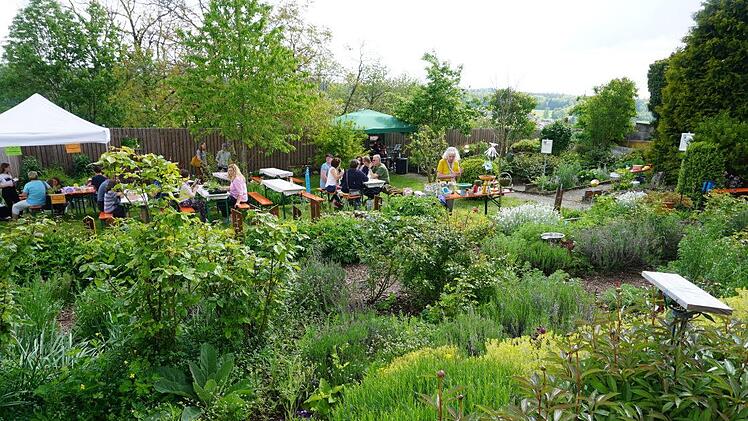 Der Garten der Jugendbildungsstätte und des Lernwerk Volkersberg war ein  herrlicher Aufenthaltsort am Tag der Nachhaltigkeit. Marion Eckert