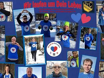 Mit Leib und Seele unterstützt die Laufgruppe des SC Adelsdorf die Aktion "Ich lauf um Dein Leben" zugunsten schwer herzkranker Kinder.