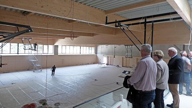 Die Arbeiten in der Doppelturnhalle verz&ouml;gern sich wegen Lieferengp&auml;ssen.