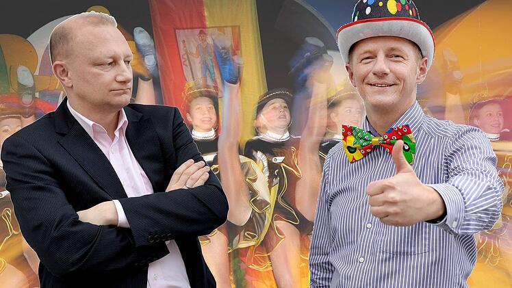 Christian Holhut (li.) und Stefan Fößel sind bei Fasching nicht einer Meinung. Montage: Johannes Görz