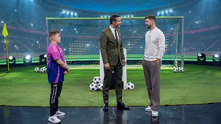 Erlanger Luis (11) am Samstag bei "Klein gegen Groß": Fußball-Duell mit Niclas Füllkrug