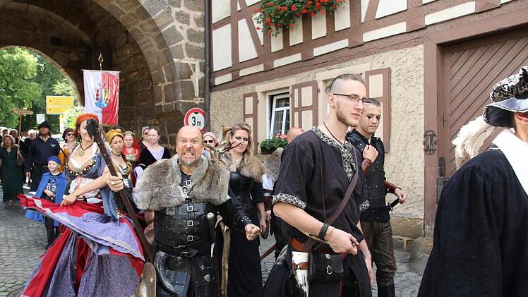 Umzug beim Altstadtfest in Seßlach Foto: Michael Stelzner