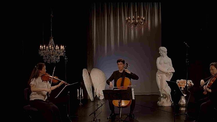 Bachs "Goldberg-Variationen" stehen im mittelpunkt bei der 9. Episode von "Klassik am Sonntag" des LAndestheaters Coburg.Screenshot: Landestheater Coburg.