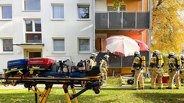 Feuerwehreinsatz in der Lenbachstraße Bayreuth