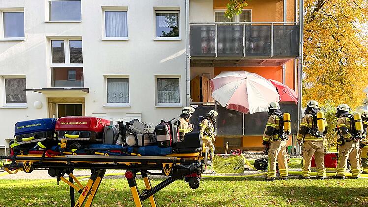 Feuerwehreinsatz in der Lenbachstraße Bayreuth