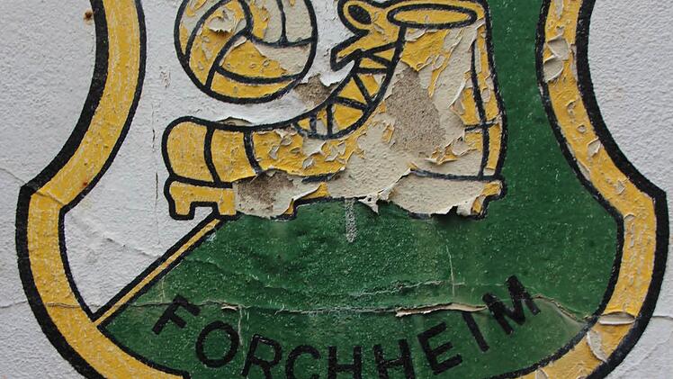 Das Germania-Logo am Vereinsheim zerfällt. Foto: Ekkehard Roepert