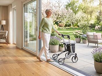 Altersgerecht wohnen: Barrierefreier Zugang zur Terrasse