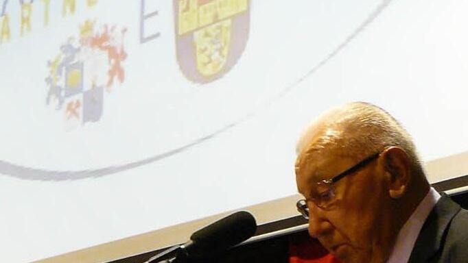 Die Festrede hielt der Partnerschaftsinitiator Georg Bauer.