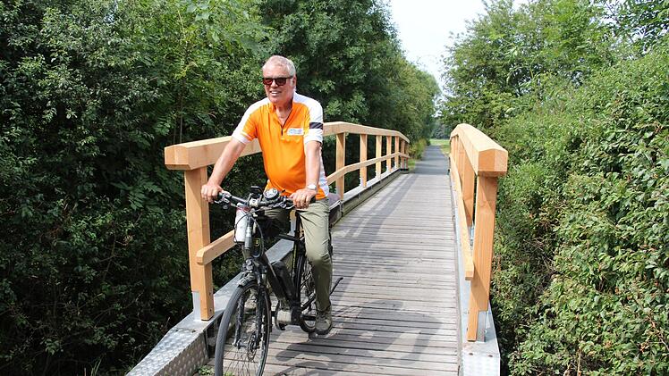 Die  befahrbar gemachte Brücke bei Nainsdorf ist ein kleiner Baustein in der  Optimierung des gesamten Radwegenetzes. Foto: Christian Bauriedel