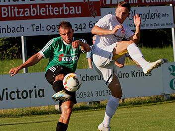 Gegen Kickers Würzburg II kamen Thorsten Schlereth (links) und seine Mannschaftskameraden in der Offensive kaum zu Zug. Beim TSV Aubstadt unternehmen sie einen erneuten Anlauf, die ersten Punkte der Saison einzufahren.