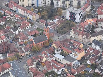 Luftaufnahme vom Bamberger Stadtteil Wunderburg