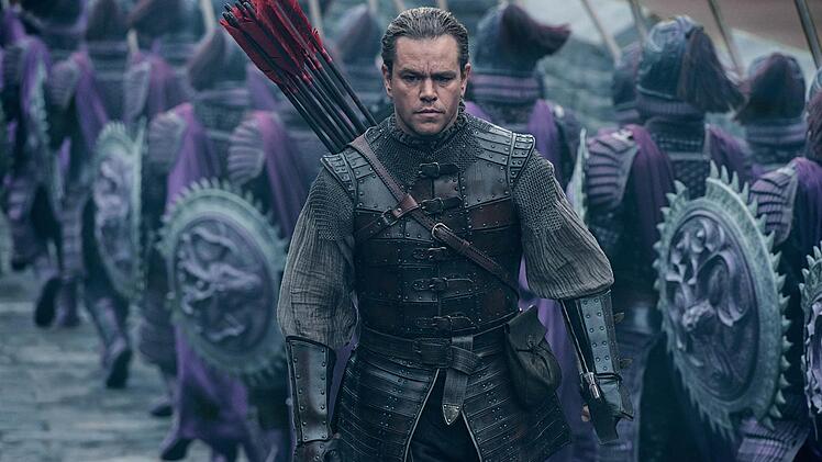 Amerikaner und Chinesen, Seite an Seite: "The great Wall" ist kein Historien-, sondern ein Fantasyabenteuer. Der Film mit Superstar Matt Damon in der Hauptrolle läutet im Januar ein spannendes Kinojahr 2017 ein. Foto: Universal Film