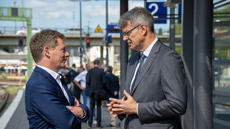 Bahnchef Lutz und Verkehrsminister Schnieder