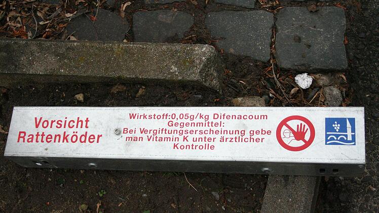 Eine der 150 Köderboxen der Stadt Kitzingen. Foto: Sabine Paulus