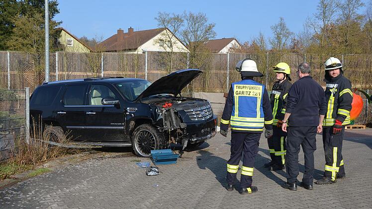 Einsatz an der Kreuzung Westring/Heiligenfelder Allee am Sonntagnachmittag in Bad Kissingen.Peter Rauch