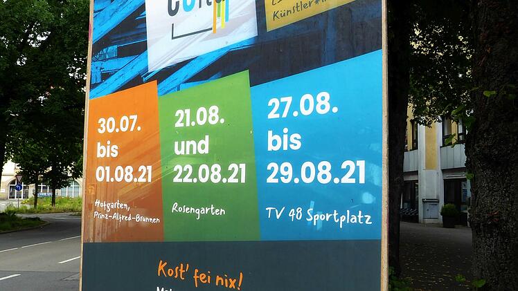Diese Plakate werben f&uuml;r das neue Festival "Coltur".Foto: Jochen Berger