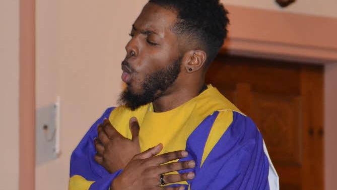 Jahleel Allen bestach durch seine tiefe Stimme. Foto: Uschi Prawitz