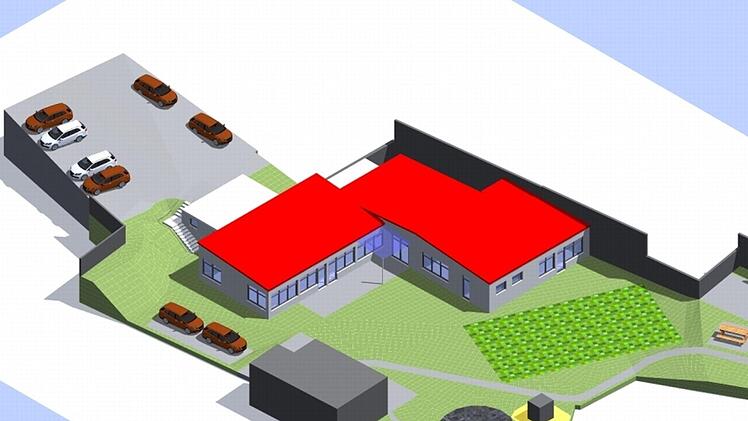 Im Oktober soll der neue Treffpunkt für Jugendliche und Senioren fertig sein.Foto: Architekturwerkstatt