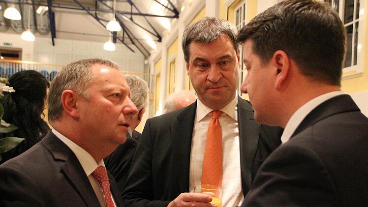 Finanzminister Markus Söder (CSU) beim Neujahrsempfang der Stadt Bad Kissingen. Foto: Benedikt Borst
