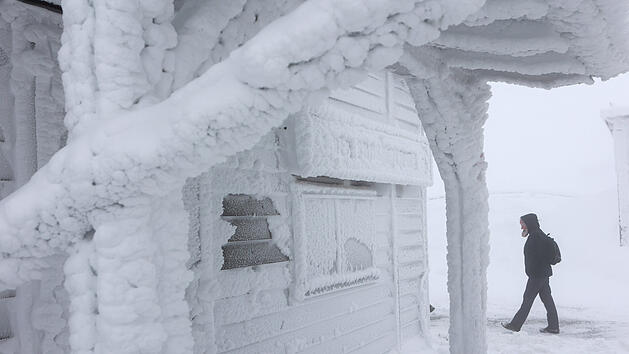 Schneesturm im Harz