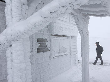 Schneesturm im Harz