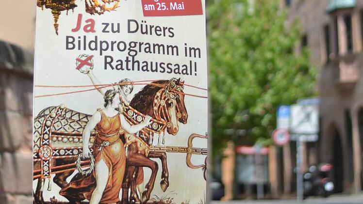 Ein Wahlplakat in Nürnberg Foto: Nikolas Pelke