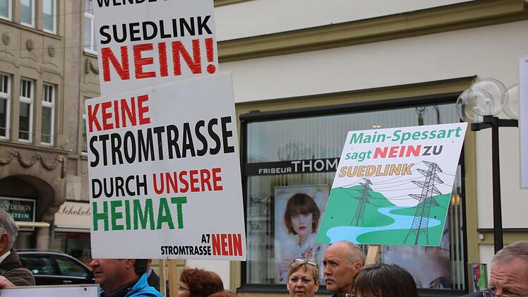 Eindrücke von der Anti-Südlink-Demo. Foto: Ralf Ruppert