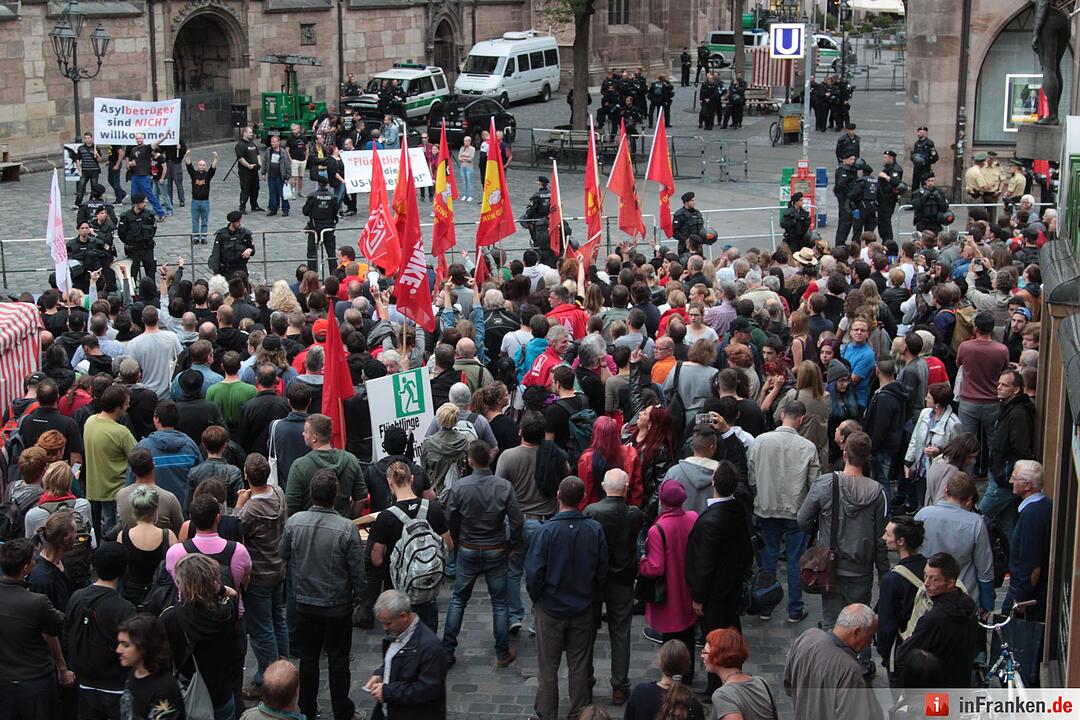 Demo gegen Neonazis in Nürnberg