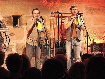 Die Gruppe "GlasBlasSing" begeisterte am Putzenstein. Foto: Katharina Müller-Sanke