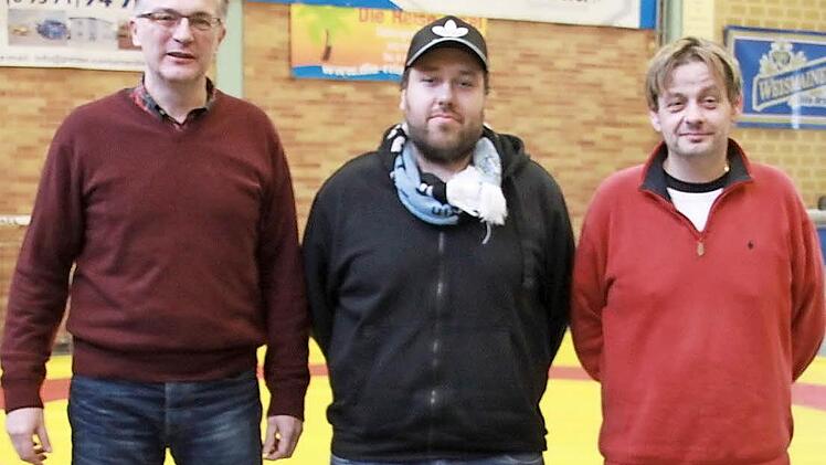 Dieses Trio plant mit dem weiteren Vorstand des AC Lichtenfels die Zukunft der Ringer in Lichtenfels (von links): Der Geschäftsführer der ACL-Sport-GmbH, Stefan Mehl, Pressesprecher Heiko Scherer und Vereinsvorsitzender Stefan Heinlein.  Foto: Udo Schilling
