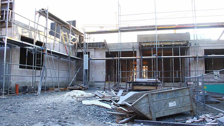 Blick auf die Baustelle des Mainleuser Seniorenheims. Foto: Jakob Weber