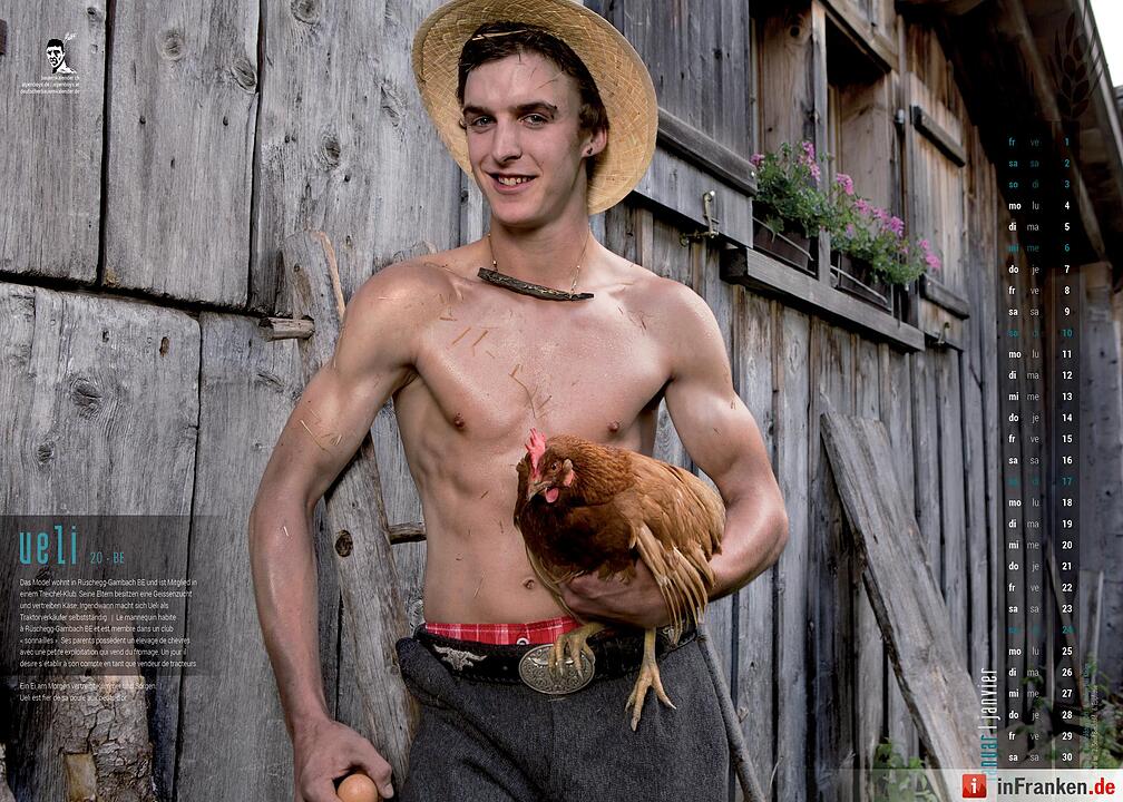 Schweizer Bauernkalender - Boys 2016: Dreck, Schweiß und Muskeln