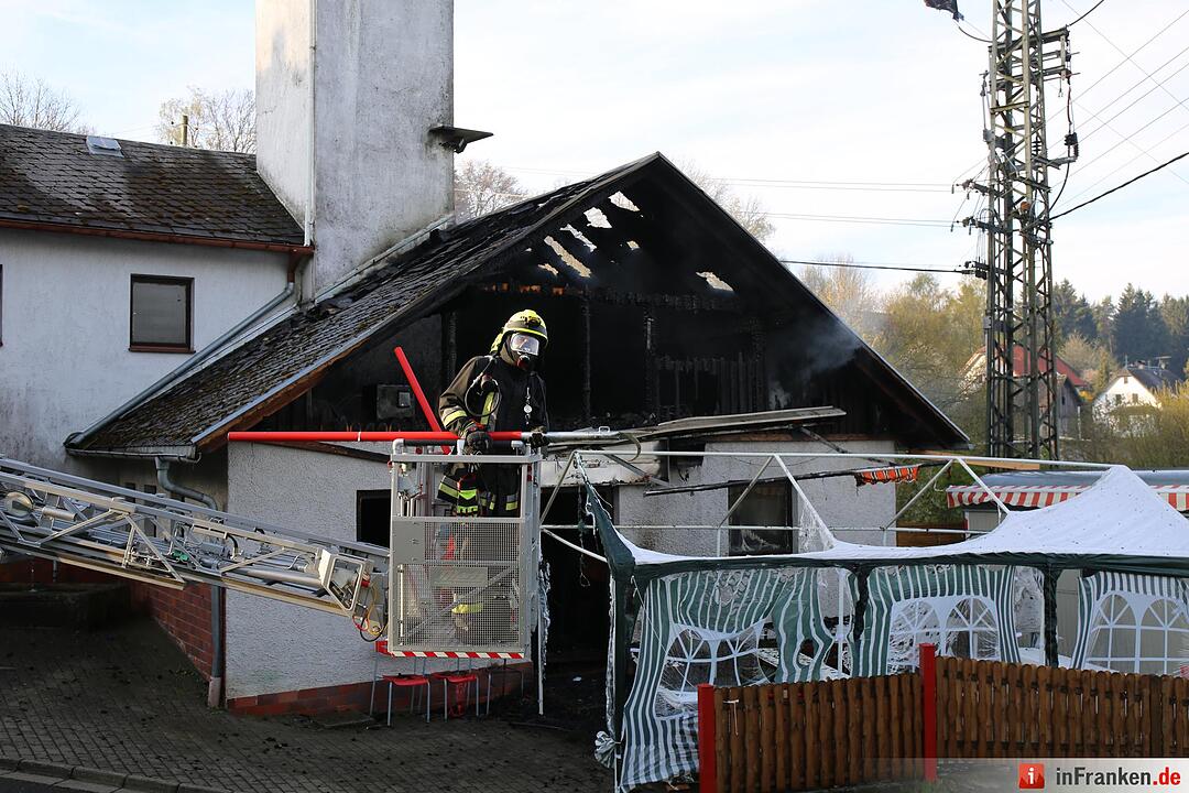 Brand in Feuerwehrhaus in Weidmes