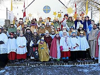 Die Hemhofener Sternsinger sammelten so viele Spenden ein wie nie zuvor. Foto: Heike Reinersmann