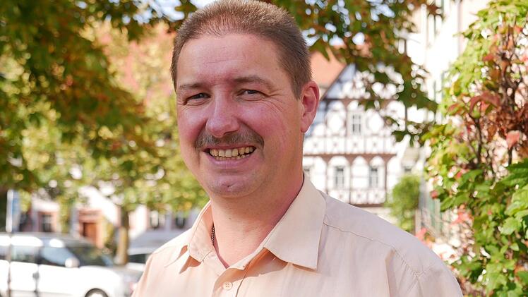 Matthias Kleren auf dem Münnerstädter Anger.  Foto: Heike Beudert