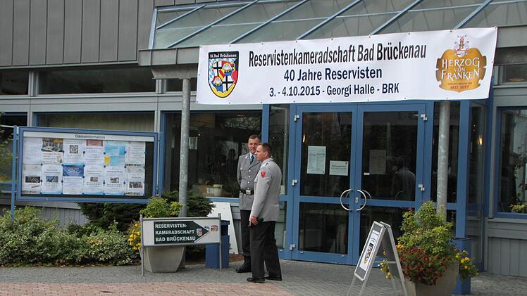 Feierliche Zeremonie zum 40-jährigen Bestehen der Reservistenkameradschaft Bad Brückenau Foto: Ulrike Müller