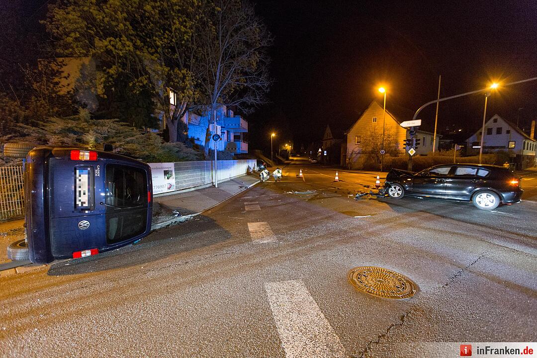 Coburg: Zwei Autos kollidieren an Kreuzung – zwei Verletzte