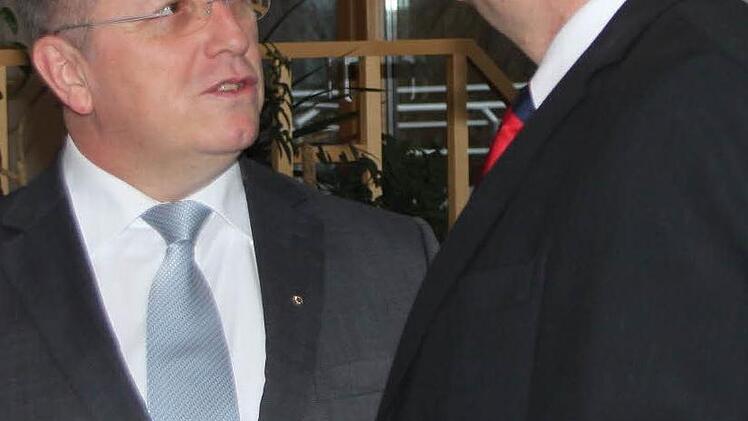 Im Gespräch mit OB Schramm. Foto: Jürgen Gärtner