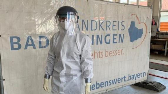 Die SPD-Politikerin Sabine Dittmar an der Testrecke in Oerlenbach. Foto: privat