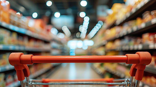 Einkaufswagen Einkauf Supermarkt Lebensmittel Symbol
