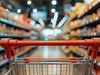 Einkaufswagen Einkauf Supermarkt Lebensmittel Symbol