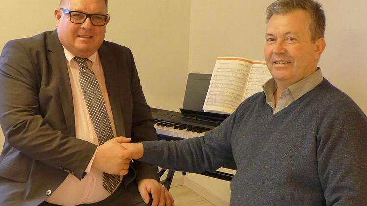 Reinhold Murk und 1. Vorstand Gerhard Schmidt (privat)