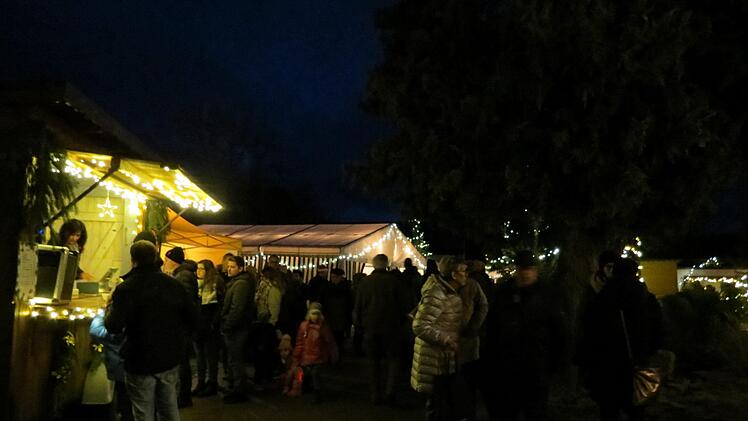 Romantische Stimmung am Weihnachtsmarktabend. Foto: Doris Bauer